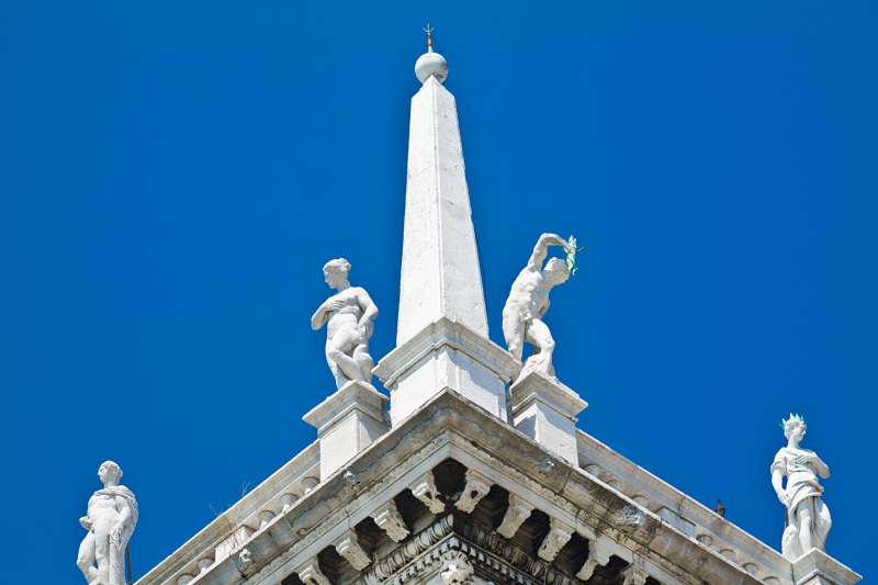 Il pinnacolo della Biblioteca Nazionale Marciana